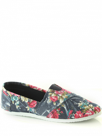 LG 2016-63 jean blue flower Туфли Туфли LG 2016-63 jean blue flower в Новосибирске от Trien